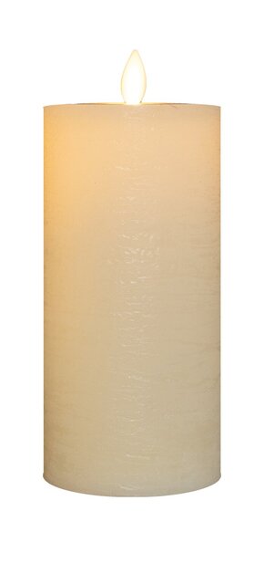 Anna's Collection Stompkaars Rustiek Wax Bewegende Vlam Oplaadbaar Met Usb Kabel Exclusief Afstandbe