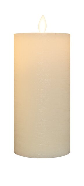 Anna's Collection Stompkaars Rustiek Wax Bewegende Vlam Oplaadbaar Met Usb Kabel Exclusief Afstandbe