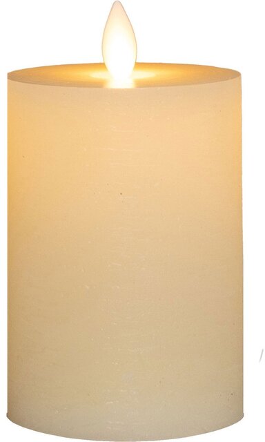 Anna's Collection Stompkaars Rustiek Wax Bewegende Vlam Oplaadbaar Met Usb Kabel Exclusief Afstandbe