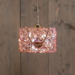 Anna's Collection TASJE GLAS LED OP BATTERIJ 14.9X6X10.5CM