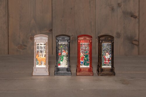 Anna's Collection TELEFOONCEL MET GLITTERWATER OP BATTERIJ 5X11CM 4 ASSORTI IN DISPLAY WARM WIT