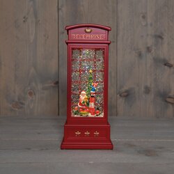 Anna's Collection TELEFOONCEL MET TREIN ROTEREND IN GLITTERWATER LED OP 3AA BATTERIJ MET DC AANSLUIT