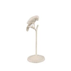 PTMD Annamae Gold iron bird statue high base S