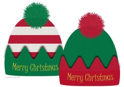 APOLLO ADULT X-MAS HAT ELF ONE SIZE COMBI B ASS 1