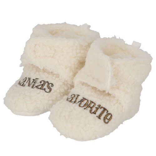 APOLLO BABIES KNITTED BOOTIES TEDDY X-MAS 20/21 COMBI A ASS 1