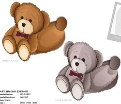 APOLLO BOYS HOME SLIPPERS BEAR 33/34 COMBI B ASS 2