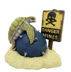 Aqua della Ornament danger mines 12x8.5cm