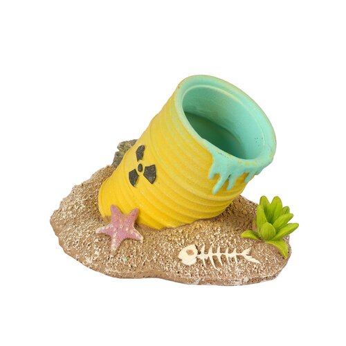 Aqua della Ornament radioactief vat s 9x7x6cm