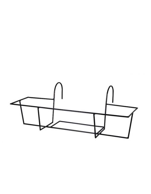 Artstone Balkonbakhouder buiten Amy zwart 56x26 cm