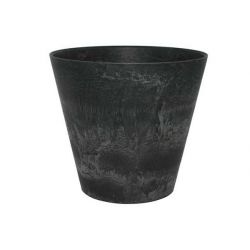 Artstone Bloempot kunststof Claire zwart 47 cm