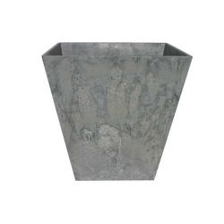 Artstone Bloempot kunststof Ella grijs 45x45 cm