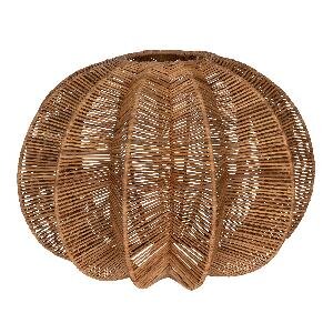 PTMD Asix Natural rattan lampshade round high