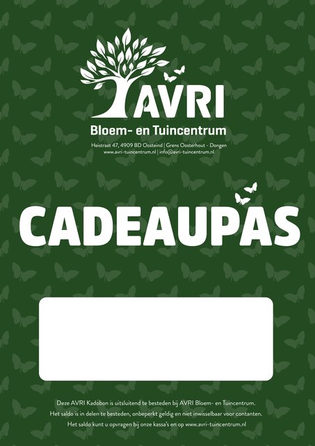 AVRI Digitale Cadeaukaart