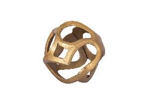 PTMD Axelle Gold aluminum deco ball round L