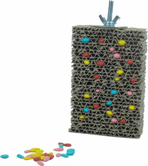 BACK ZOO NATURE CARDBORD TREATBLOCK MET KLEM - afbeelding 1