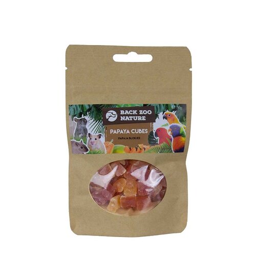 BACK ZOO NATURE PAPAYA CUBES 50 GRAM