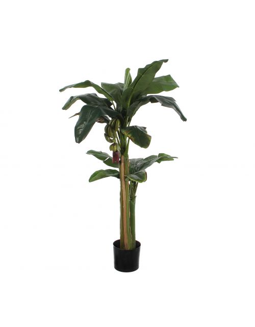 Bananen boom groen in plastic pot - h150xd85cm