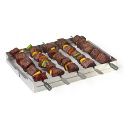 Barbecook brochettehouder uit rvs voor 5 st. 35.5x26.5x4.5cm