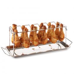 barbecook kippenvleugelhouder uit rvs voor 12 bouten 37.5x15.5x2cm