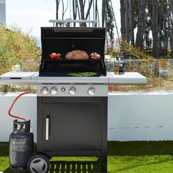 Barbecook Spring 3212 gasbarbecue met zijbrander 133x57x115cm - afbeelding 2