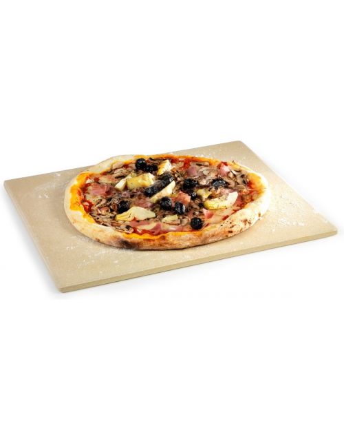 Barbecook universele pizzasteen uit vuurvaste klei 43x35x1.2cm