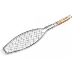 Barbecook visgrill uit chroom en hout 66x14cm fsc-100% (per 6st.)