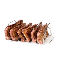 Barbecook vlees- en ribrek uit rvs 34.5x20x15cm