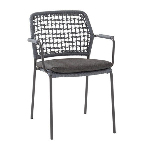 Barista stacking chair Blue with cushion - afbeelding 1
