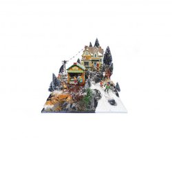BASIS KERSTDORP MINI PISTE 39x38CM - afbeelding 2