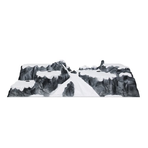 BASIS KERSTDORP SKIPISTE 120X40CM - afbeelding 1