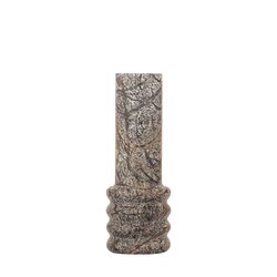 PTMD Bazil Moss Green marble candle holder layered L - afbeelding 1