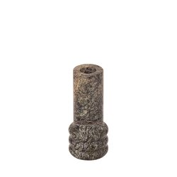 PTMD Bazil Moss Green marble candle holder layered M - afbeelding 2