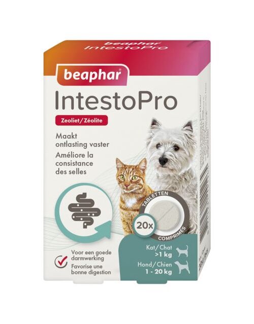 Beaphar Intestopro hond20kg/kat 20st