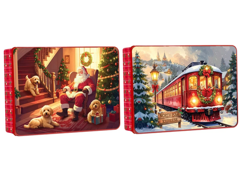 Becky Rectangular Story tins Doodles & Train