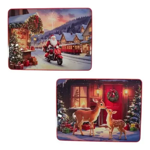 Becky Rectangular Story tins Scooter & Deers