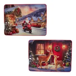 Becky Rectangular Story tins Scooter & Deers
