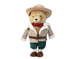 Beer polyester l20b25h45cm bruin