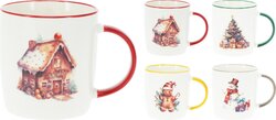 Beker 340Ml 4Ass Kerst Design