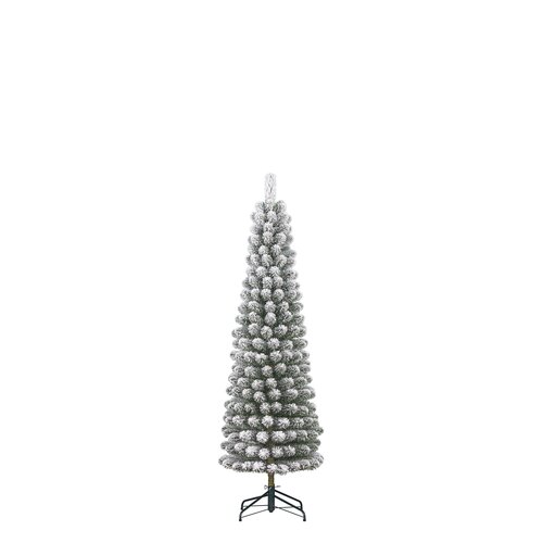 Black box trees Charlton Pilar kerstboom groen frosted TIPS 207 - h155xd48cm