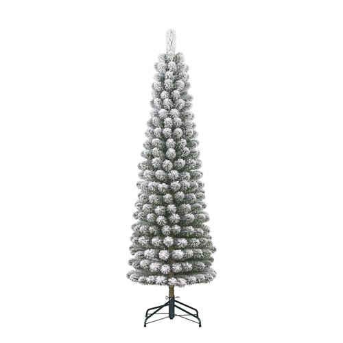 Black box trees Charlton Pilar kerstboom groen frosted TIPS 409 - h230xd58cm