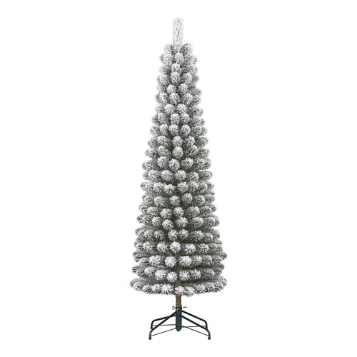 Black box trees Charlton Pilar kerstboom groen frosted TIPS 498 - h260xd63cm