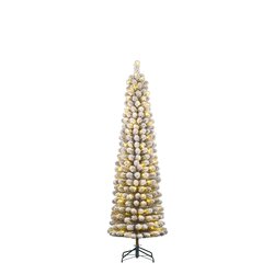 Black Box Trees Charlton Pilar kerstboom led groen frosted warm wit 120L TIPS 280 en timer & dimmer