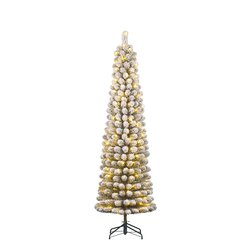 Black Box Trees Charlton Pilar kerstboom led groen frosted warm wit 160L TIPS 362 en timer & dimmer
