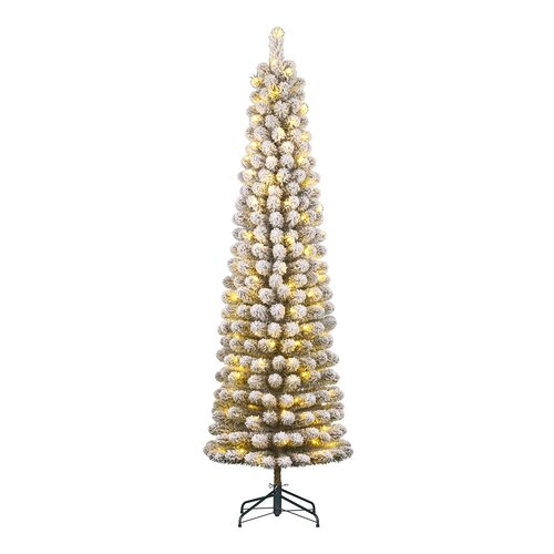 Black Box Trees Charlton Pilar kerstboom led groen frosted warm wit 230L TIPS 498 en timer & dimmer