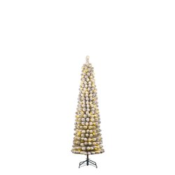 Black box trees Charlton Pilar kerstboom led groen frosted warm wit 90L TIPS 207 en timer & dimmer -