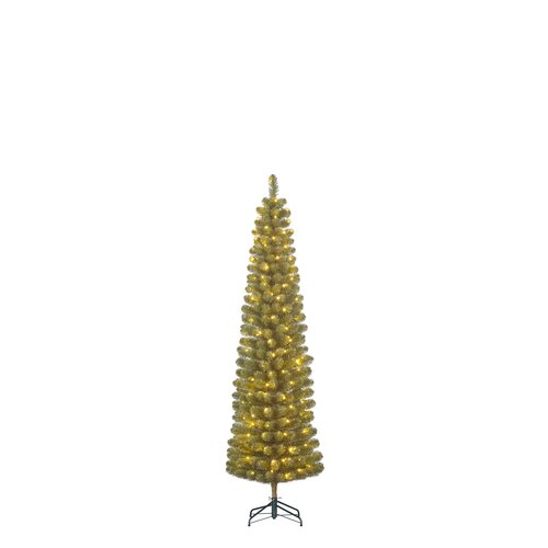 Black box trees Charlton Pilar kerstboom led groen warm wit 90L TIPS 207 en timer & dimmer - h155xd4