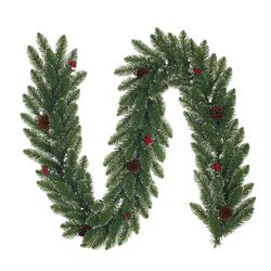 Black box trees Creston guirlande bes groen frosted TIPS 200 - l270xd25cm
