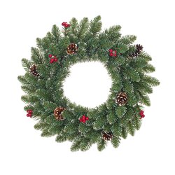 Black box trees Creston krans bes groen frosted TIPS 106 - d45cm