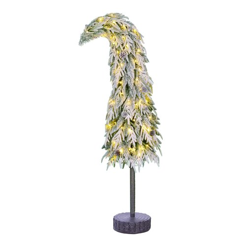 Black box trees Deerfall kerstboom groen frosted warm wit 150L 1819 TIPS en timer - h245xd66cm