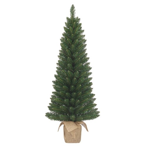 Black box trees Gerlos kerstboom met burlap groen TIPS 108 - h90xd41cm